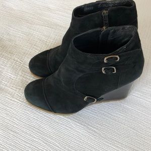 J. Crew black suede booties